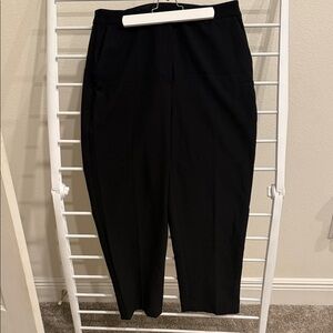 Express Editor Super High Rise Black Ankle Pants